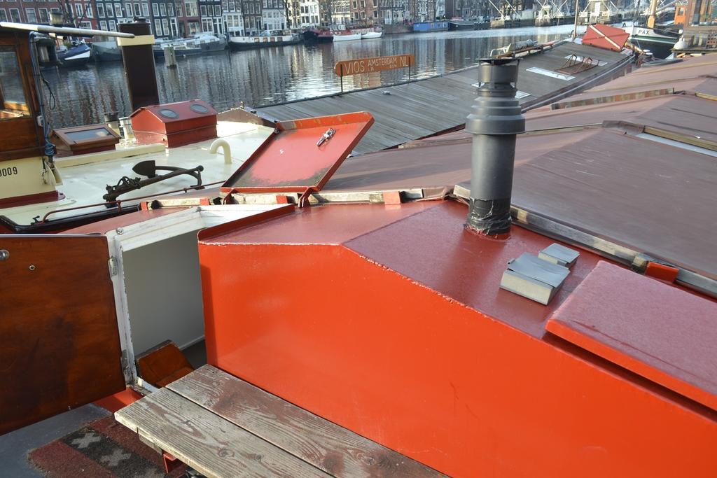 Houseboat Rose Apartment Amsterdam Bagian luar foto