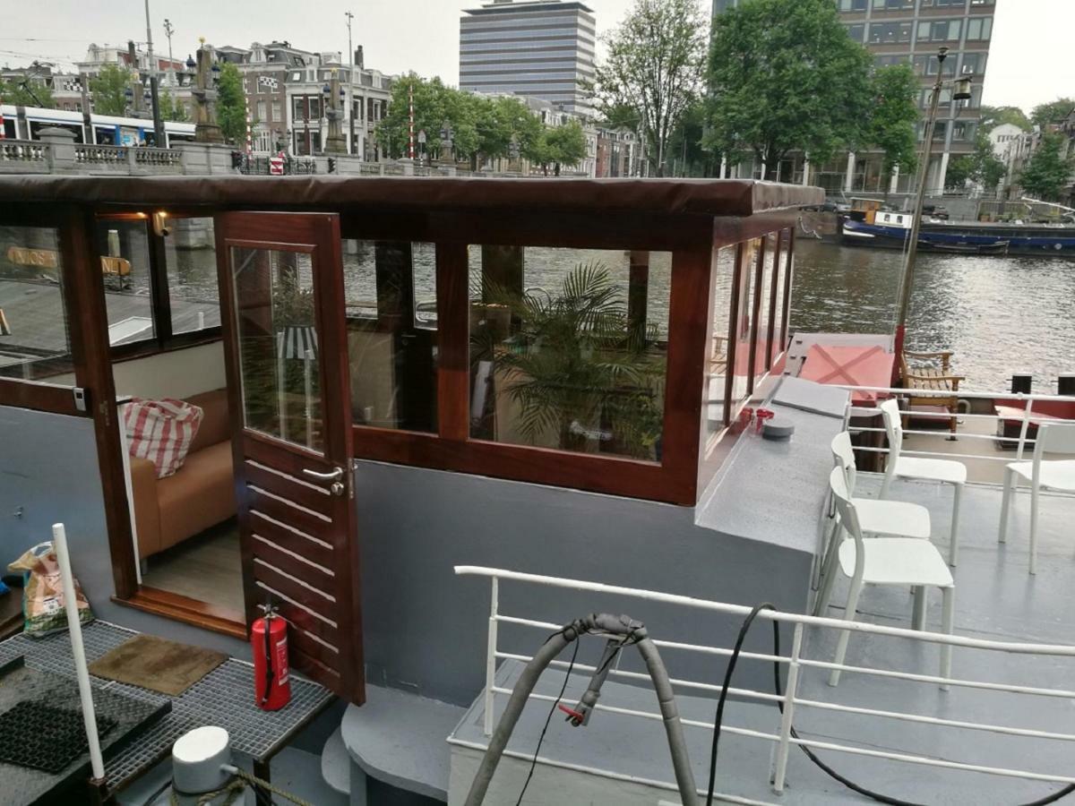 Houseboat Rose Apartment Amsterdam Bagian luar foto