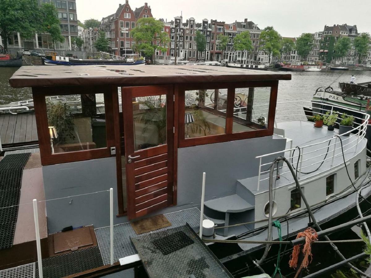 Houseboat Rose Apartment Amsterdam Bagian luar foto