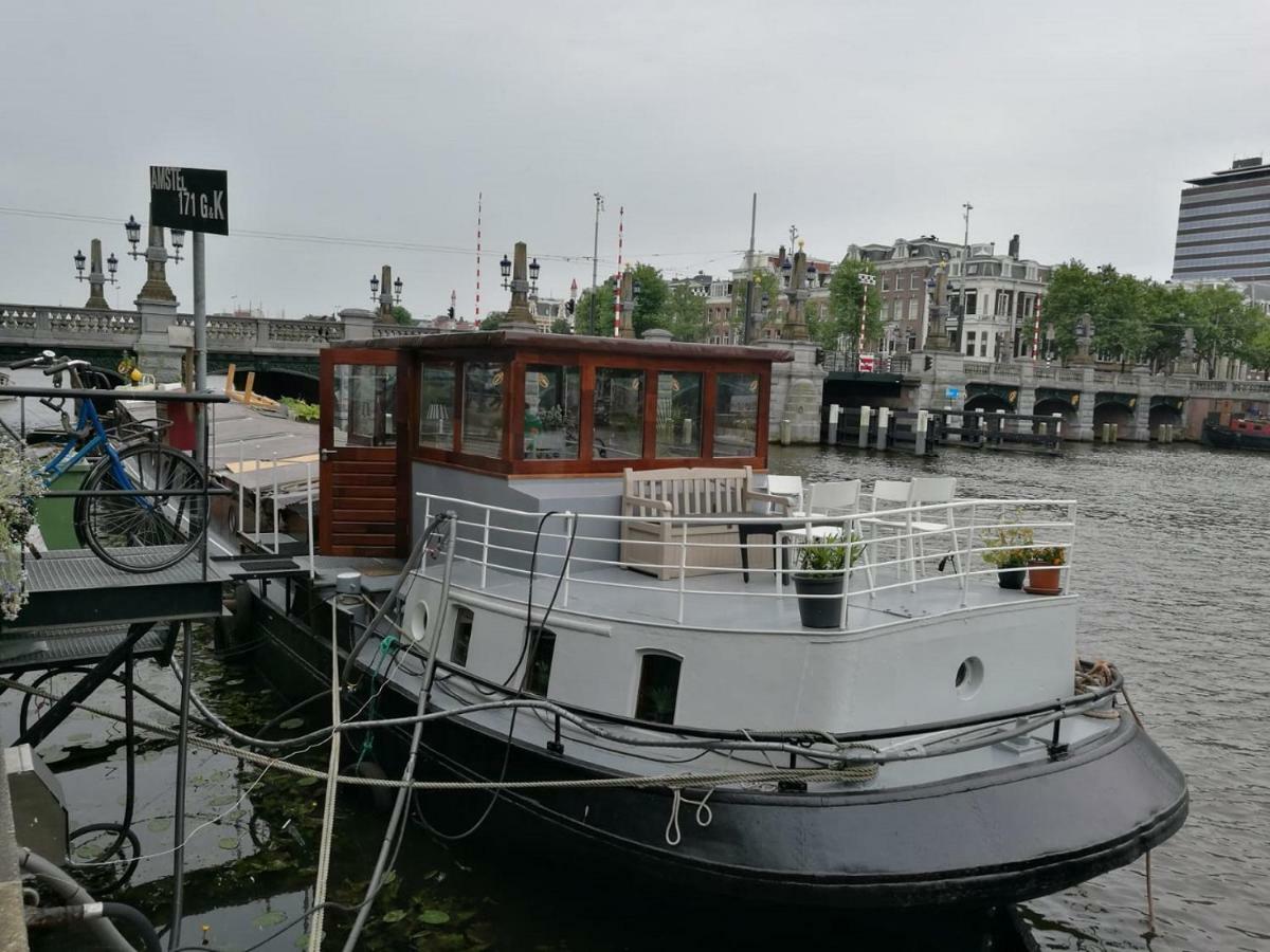 Houseboat Rose Apartment Amsterdam Bagian luar foto