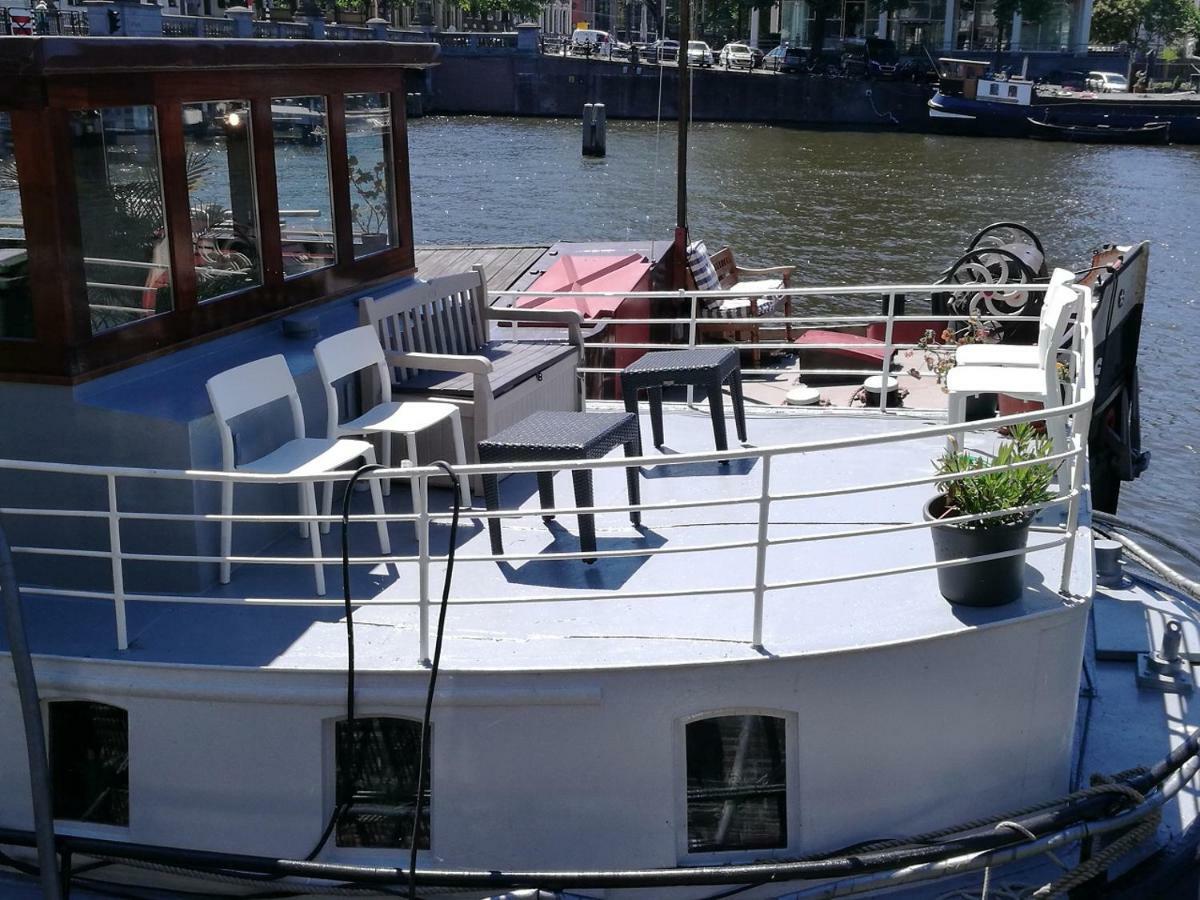 Houseboat Rose Apartment Amsterdam Bagian luar foto